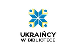 Logo Ukraińcy w bibliotece