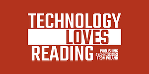 Czerwony logotyp Technology Loves Reading