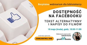 Banner webinarium Dostępność na Facebooku