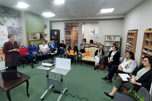 Szkolenie "Biblioteka jako centrum i przestrzeń lokalnego życia kulturalnego" w Polkowicach
