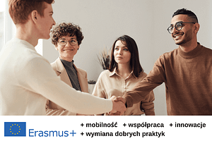 Baner reklamowy projektu Erasmus +