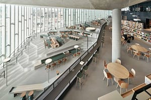 Biblioteka w Oslo - wnętrze